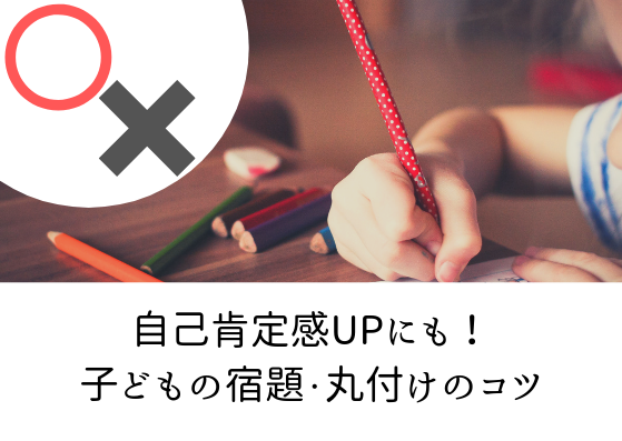 自己肯定感UPにも！子どもの宿題・丸付けのコツ