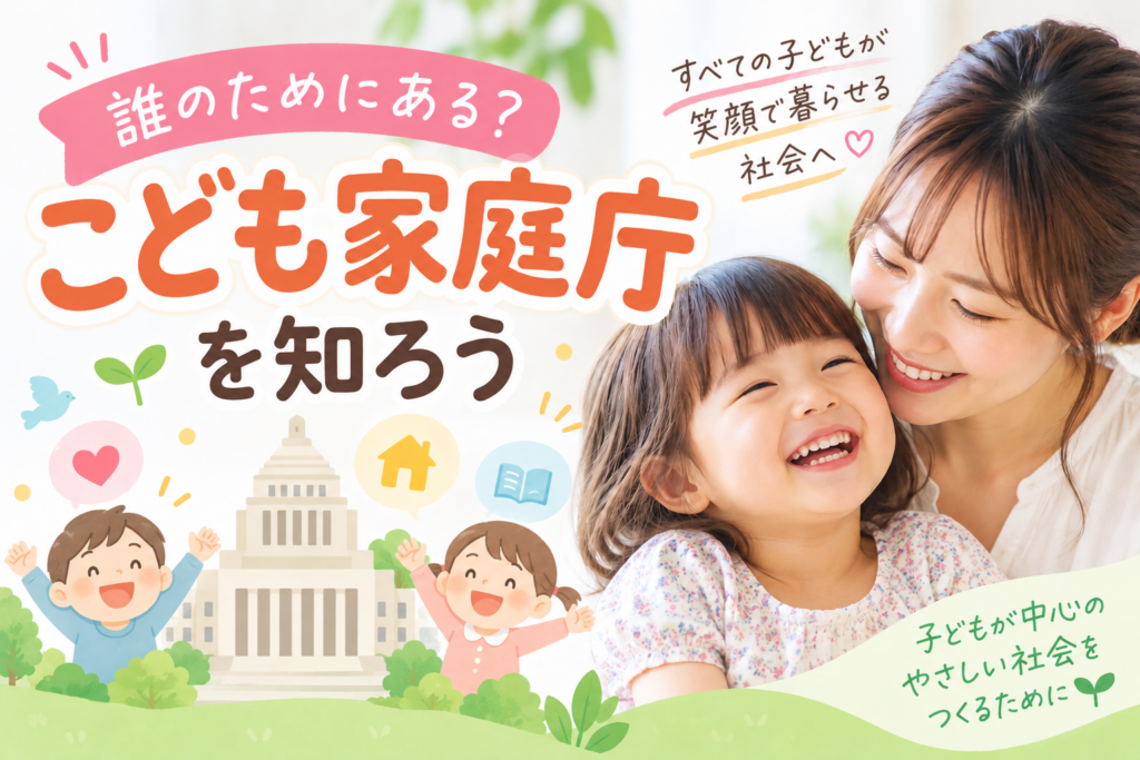 「こども家庭庁」について紹介!メリットやスタート時期などを紹介!