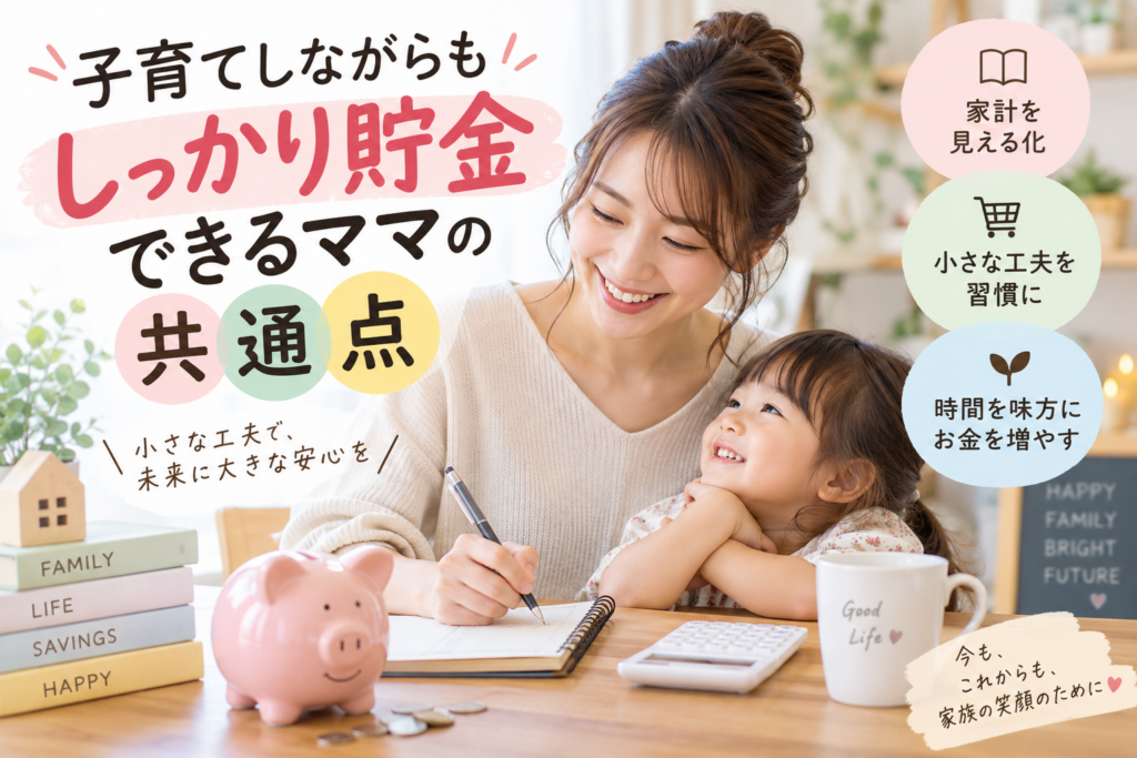 子育てしながらもしっかり貯金できるママの共通点