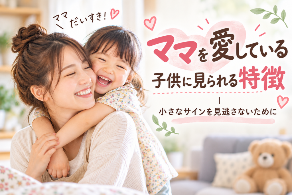ママを愛している子供に見られる特徴|小さなサインを見逃さないために
