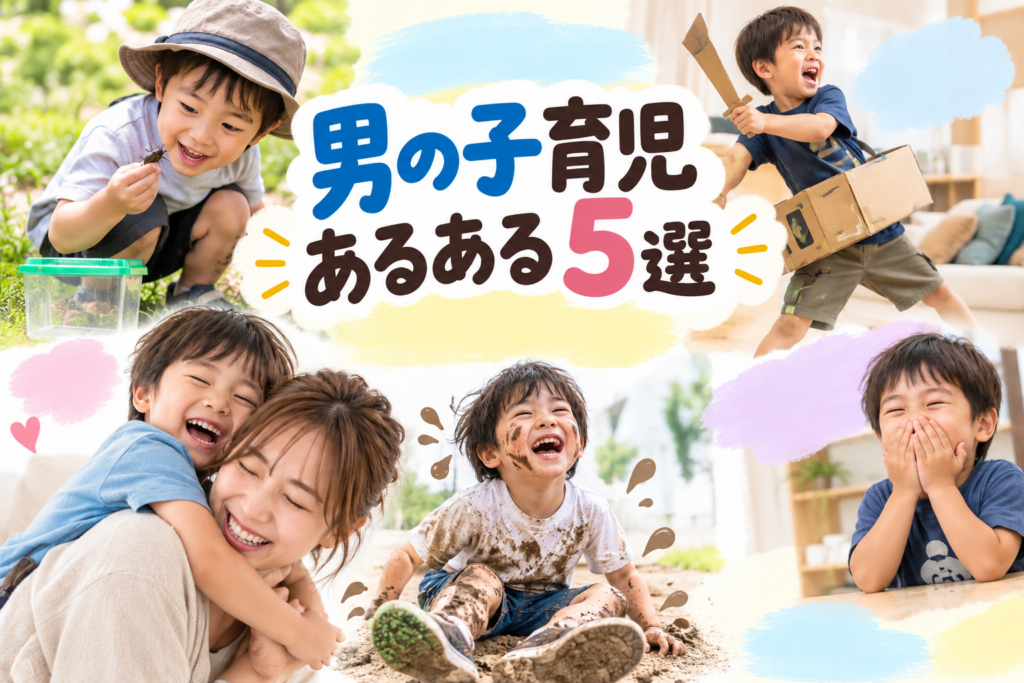 男の子育児あるある5選|「わかりすぎる…」20代・30代ママが思わず共感するエピソード集