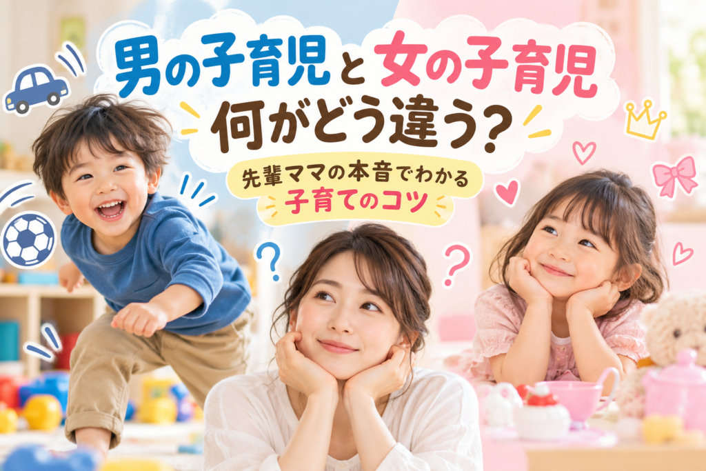 男の子育児と女の子育児、何がどう違う?先輩ママの本音でわかる子育てのコツ