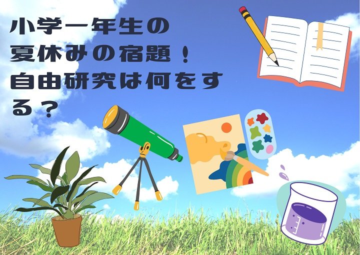 小学一年生の夏休みの宿題！自由研究は何をする？
